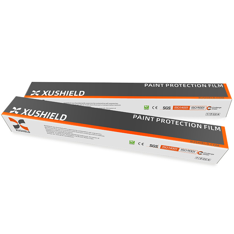 XUSHIELD 8.5mil Alta hidrofobidad brillante de alta calidad Reparación térmica Anticorcho Película de protección de pintura de automóviles TPU clara