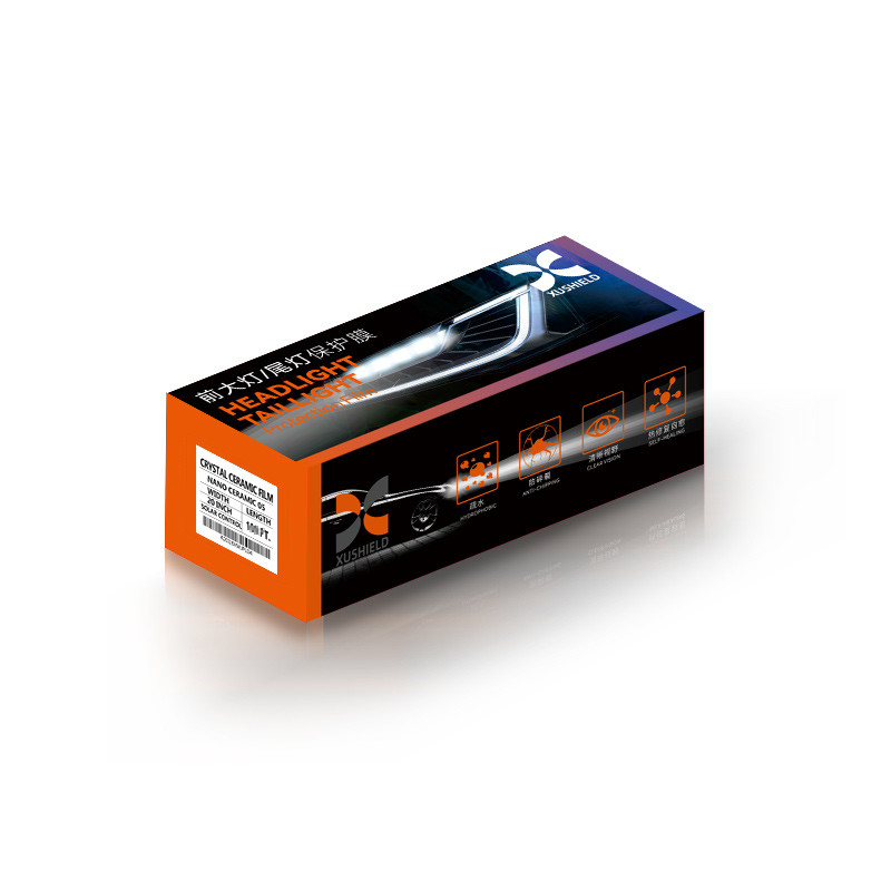 TPH TPU Faros de automóviles Película de tinte Luz negro humo negro cola negra Luz delantera Película de tinte