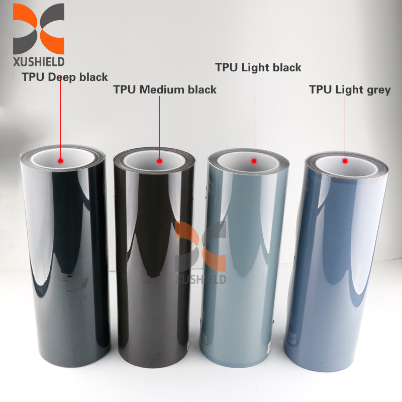 Película de cambio de color del faro de automóvil UV Tpu Tph Blanco a Negro Blanco a Violeta