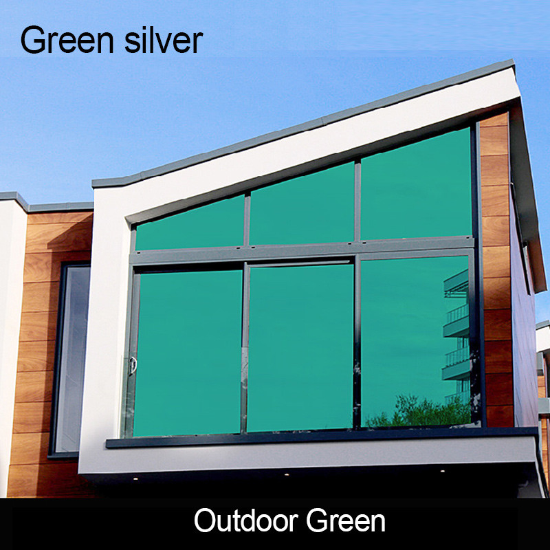 Película de tintura para ventanas de edificios Decoración de casas Espejo de una sola dirección Película para ventanas de edificios con energía solar