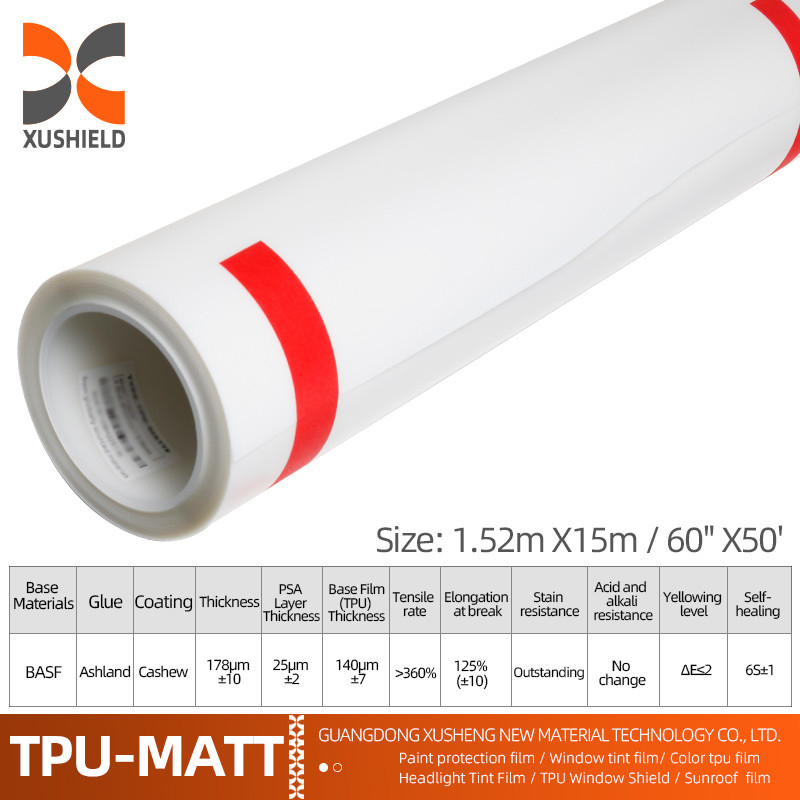 Tpu 1.52m*15m Película de protección de pintura Ppf transparente para automóviles