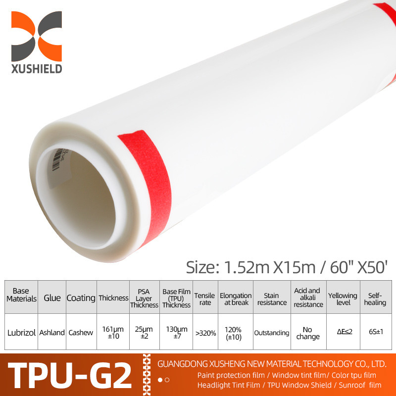 XUSHIELD Manufacturer Wholesale Film transparente para automóviles autoadhesivo anti-rasguños autocurativo TPU PPF película de protección de pintura