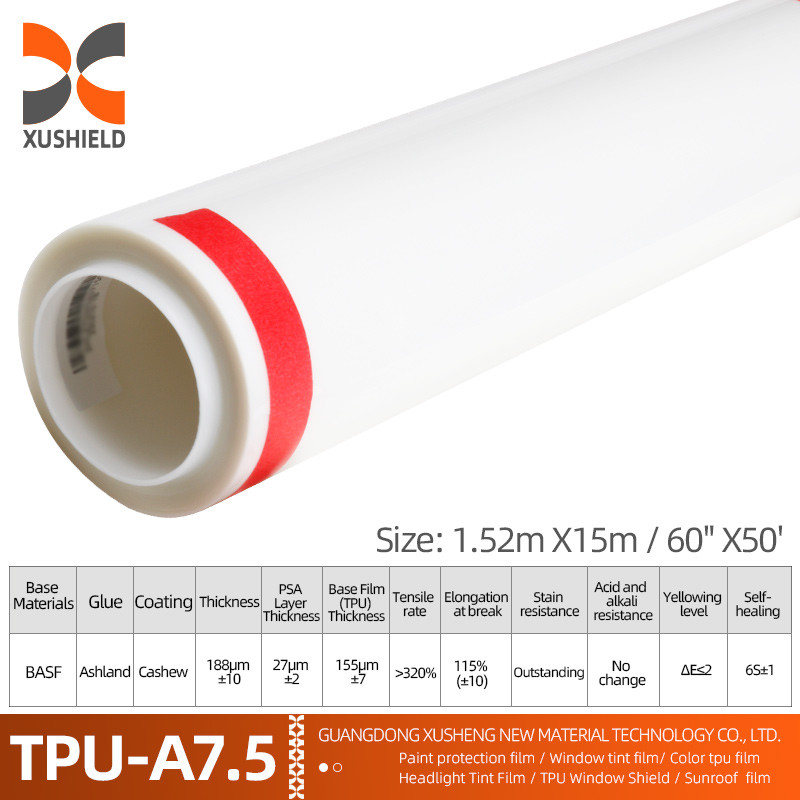 XUSHIELD Manufacturer Wholesale Film transparente para automóviles autoadhesivo anti-rasguños autocurativo TPU PPF película de protección de pintura