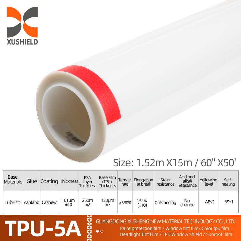 XUSHIELD Manufacturer Wholesale Film transparente para automóviles autoadhesivo anti-rasguños autocurativo TPU PPF película de protección de pintura