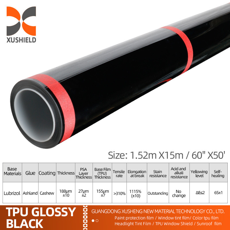 XUSHIELD Manufacturer Wholesale Film transparente para automóviles autoadhesivo anti-rasguños autocurativo TPU PPF película de protección de pintura