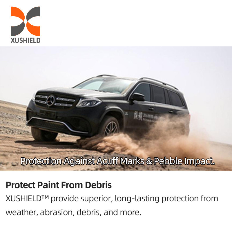 Xushield Ppf película 7.5Mil 6.5 Mil Reparación térmica anti arañazos Película de protección de pintura de nanocerámica clara TPU ppf para automóviles