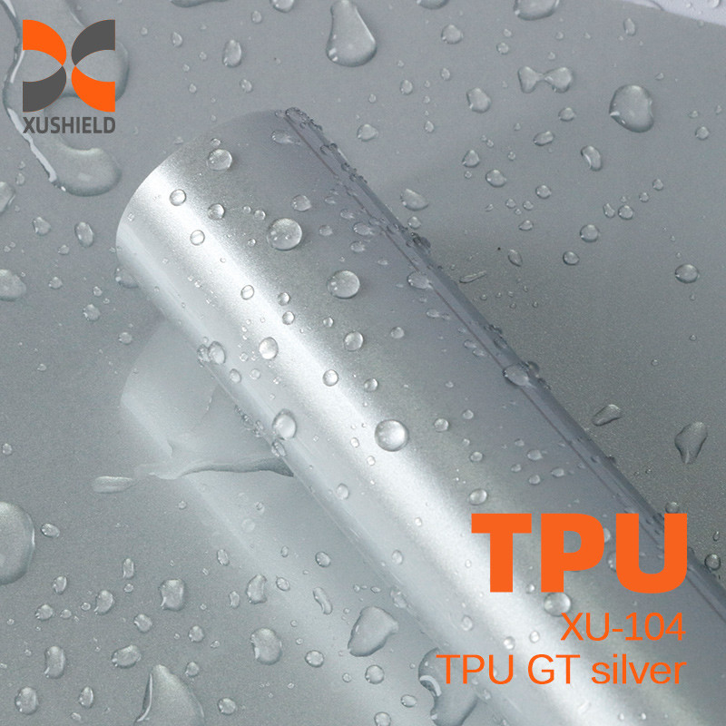 TPU GT plata 1.52 * 17m Super Brillante Revestimiento para automóviles Anticorcho Auto-Cura Pintura transparente TPU PPF Película de protección Roll Película protectora para automóviles