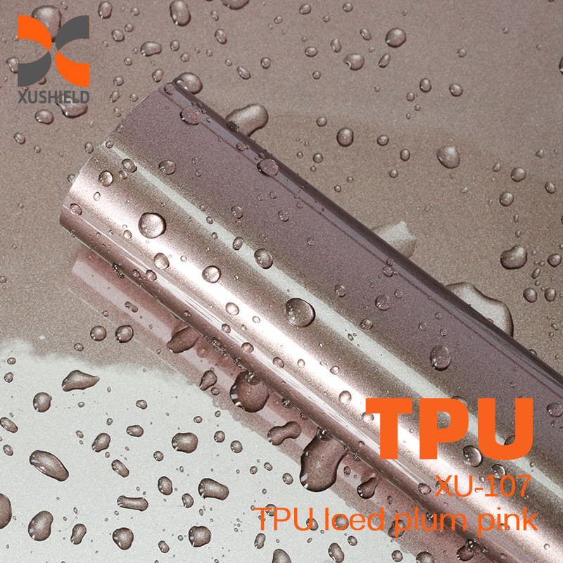 PPF de color rosa helado de TPU 5 años de garantía Auto-curación antiamarilla 1.52*17m Película de protección de pintura de automóviles de TPU