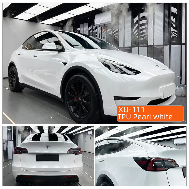TPU Perla blanco de alta calidad TPU PPF película anti arañazos auto-curativo PPF TPH brillo claro cuerpo del coche PPF película de protección de pintura para pintura del coche