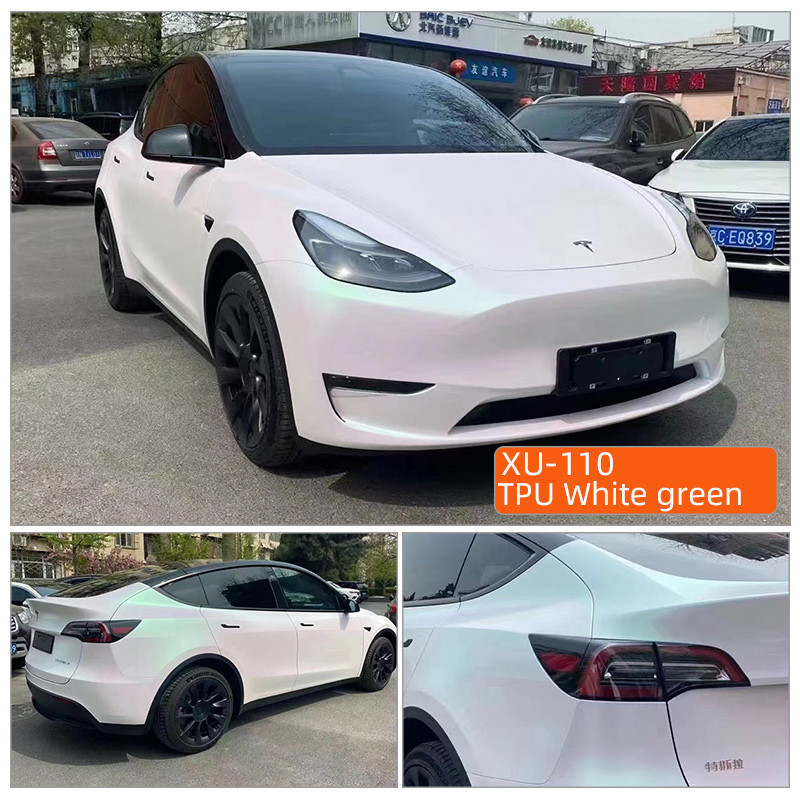 TPU Blanco verde 1,52m*15m verde naranja gris calor auto-curativo tpu PPF cambio de color ppf auto pintura anti arañazos película de protección de la superficie del coche