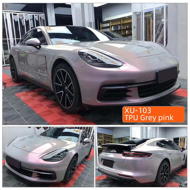 TPU TPU gris rosa de curación instantánea de alta calidad rollo completo transparente carrossería de automóviles envuelto ppf películas de protección de pintura automotriz