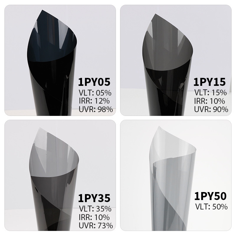 1PLY Evolve Serie Película para ventanas de carbono PET Nano Cerámica Película de aislamiento de ventanas de automóviles Película resistente al calor Modelo 1PLY