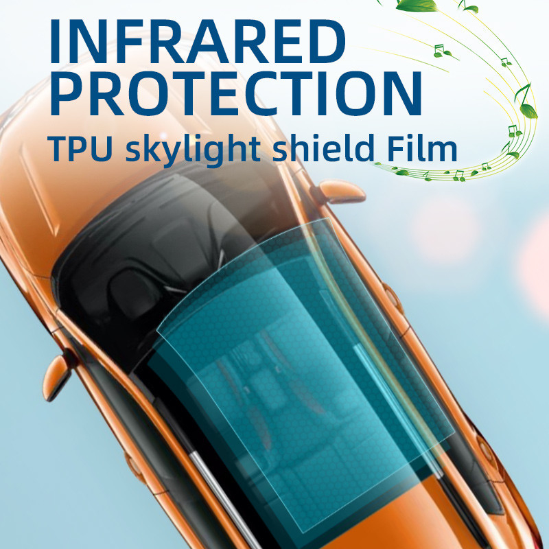 Techo solar universal fábrica de automóviles protector solar autoadhesivo de vidrio de automóvil Panorama de techo solar película del cielo