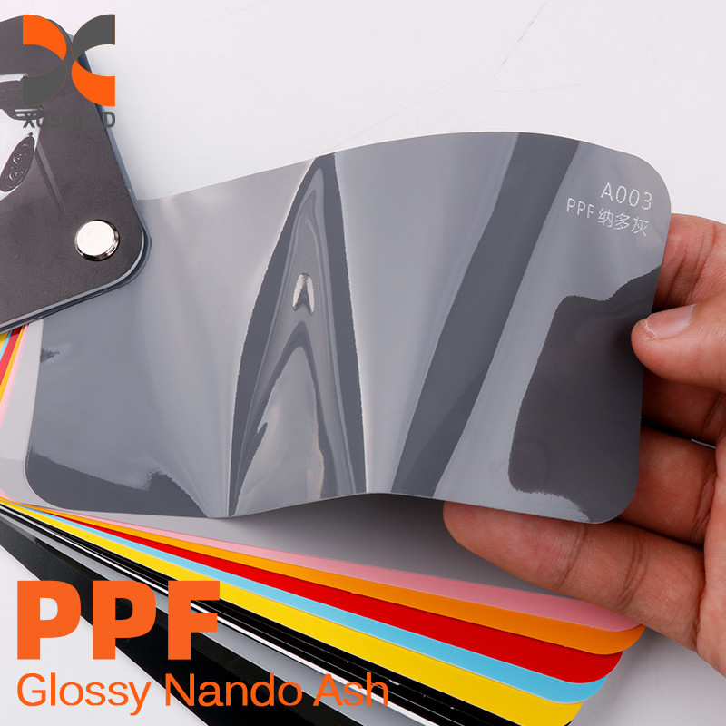 XUSHIELD Película popular para automóviles de color adhesivo de automóvil verde ácido auto-curativo tph PPF Car Vinyl film para el cuerpo del vehículo