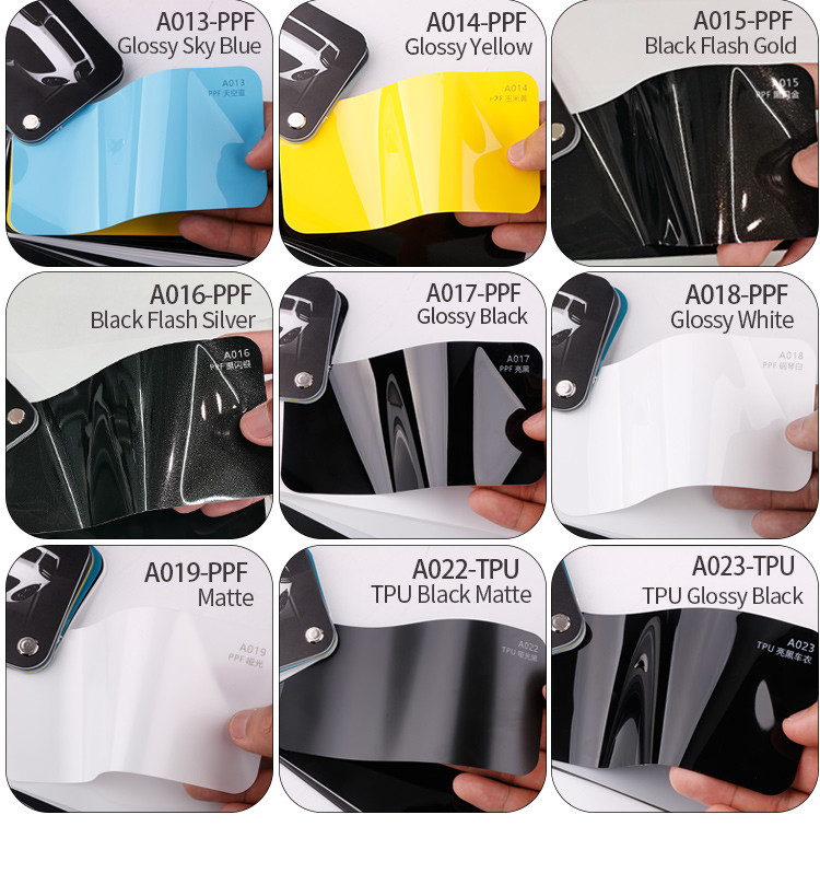181colores Garantía 5 años Estirable Anticorcho Cambio de color Color PPF Pintura Película protectora TPU