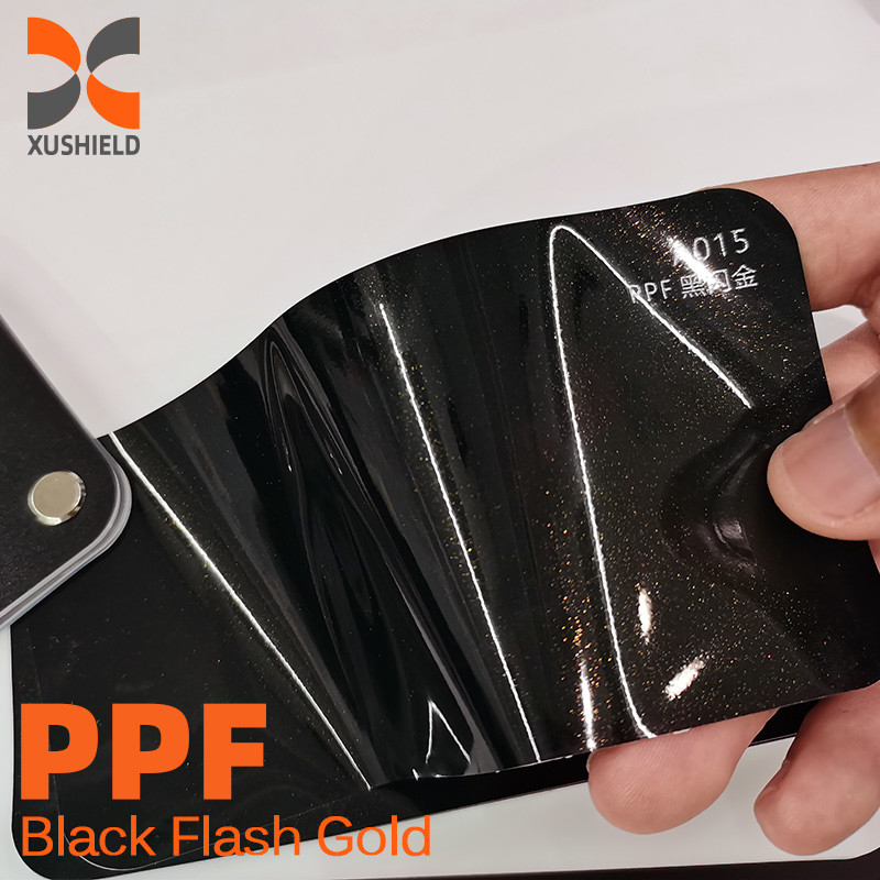 XUSHIELD Brillante Chind Azul Precio de fábrica Alto brillo Auto-curación Anti-amarillento TPU Color PPF película