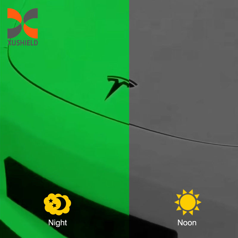 TPU fluorescencia EE.UU. Calidad clara de poliuretano PPF película de auto-curación Protección de pintura para la fábrica TPU directo blanco a verde