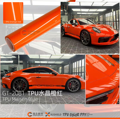 Película de TPU PPF que cambia de color y es resistente a los rayos UV y autorreparable para la protección de la pintura de la carrocería del coche
